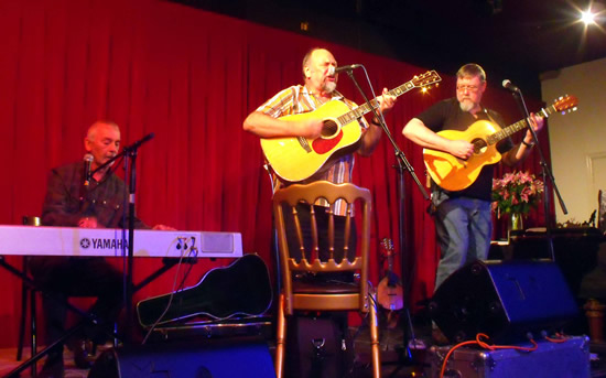 The band at the Otley Folk Festival, September 2011