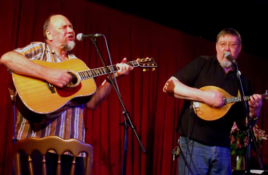 John and Ian at the Otley Folk Festival