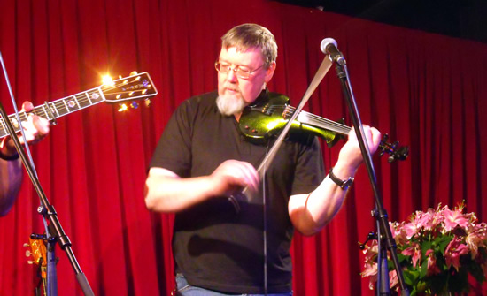 Ian at the Otley Folk Festival