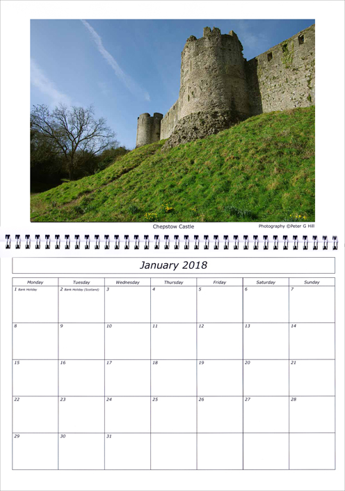 Chepstow A3 Calendar