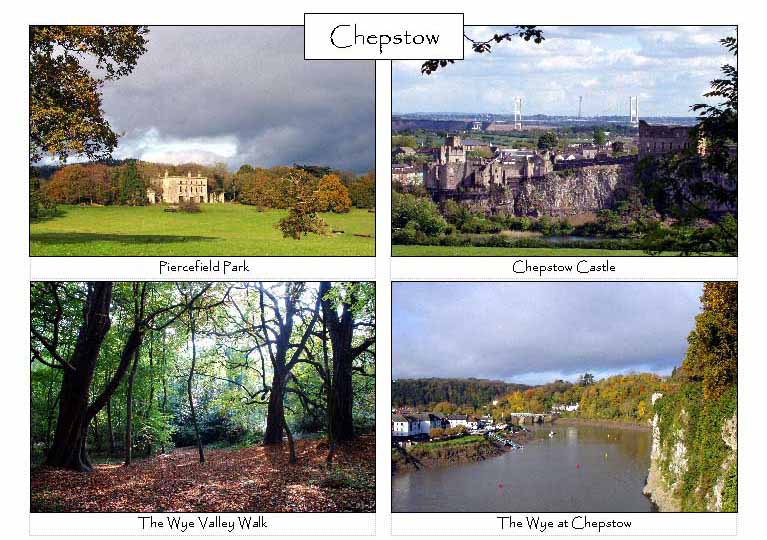 Chepstow: 4-view card