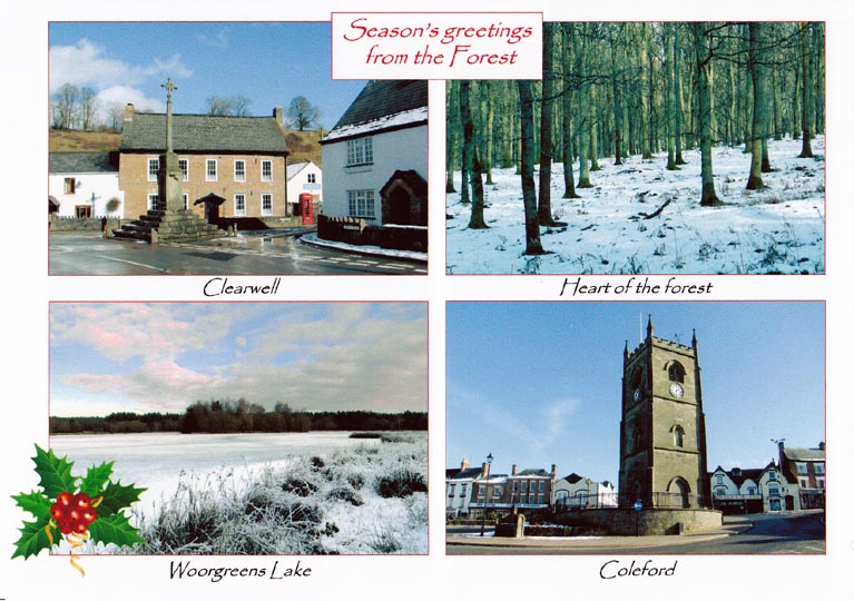 Forest of Dean: 4-view Christmas card
