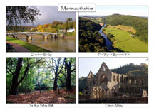 Monmouthshire: 4-view card