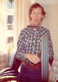 Photo 13: Playing bodhran, 12.07.80