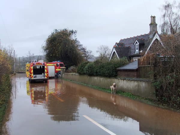 Adrian Court (the road to Llanllowell), 25.11.12