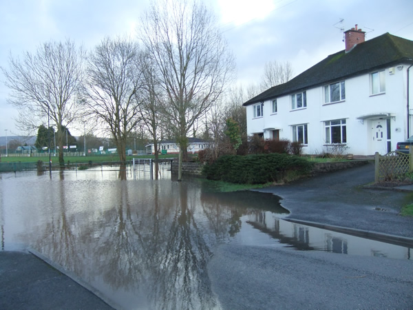 Flooding at the south end of Mill Street, 09.02.14