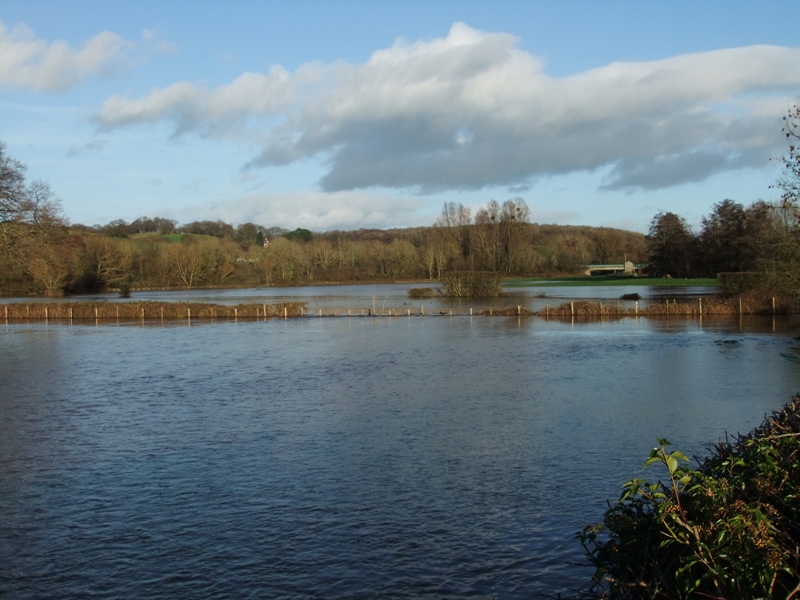 Flooded fields east of Usk, 27.12.20