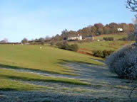 North of Llanllowell on a frosty morning