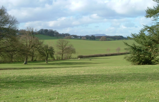 Looking towards Skirrid Fawr from the lane above Llandenny