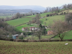 North of Usk looking towards the Blorenge