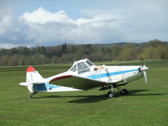 The South Wales Gliding Club's Pawnee tug (tow plane)