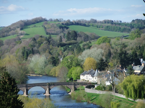 Usk river and bridge