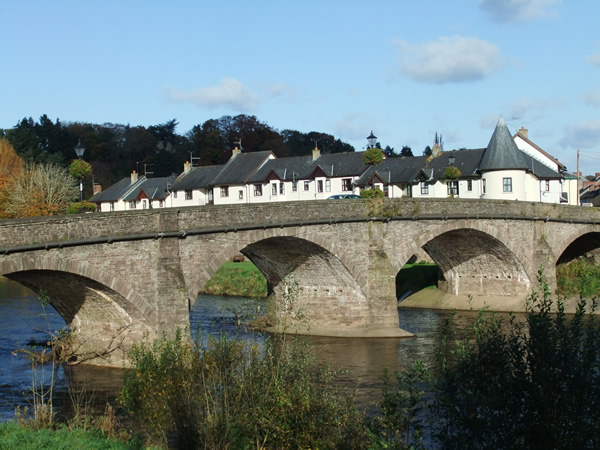 Usk river and bridge