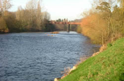 River Usk east bank