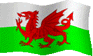 Welsh flag.  Click here to listen to the Welsh National Anthem.