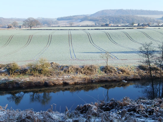 The River Usk 3 miles north of Usk