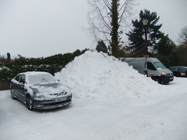 Main car park, Usk, 02.03.18